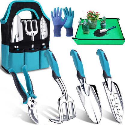 Kynup Garden Tools, Gardening Tools Set with Garden Hand Shovel, Garden Trowel, Rust Resistant Gardening Essentials, Supplies, Garden Stuff, Gardening Gifts Kits for Women