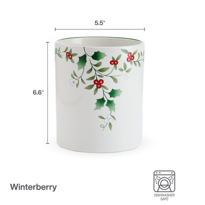 Pfaltzgraff Winterberry Kitchen Utensil Crock Holder