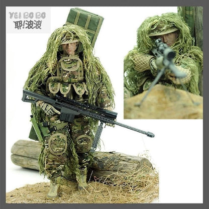 YEIBOBO ! Highly Detail Special Forces 12inch Action Figure SWAT Team (Sniper - All Terrain)