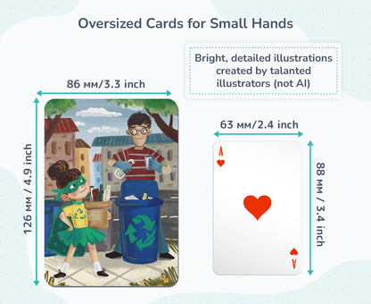 Emotionarium 80-Card Emotion & Feelings Game for Kids Ages 3-10 – Scientist-Designed – Emotional Intelligence, Social Skills, Empathy & Self-Regulation – Conversation Cards (40 Emotions + 40 Scenes)