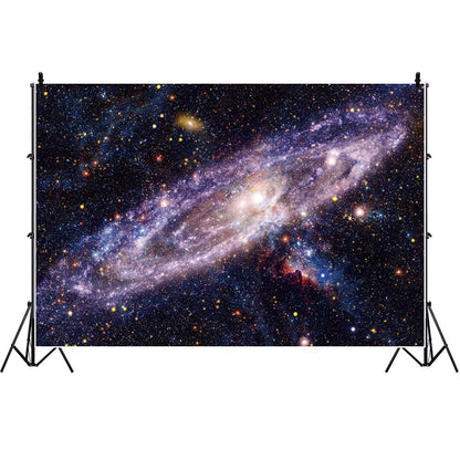 ZJRBJB 10x8ft Outer Space Planet Galaxy Decorations Backdrop Starry Boys Girls Birthday Background Science Fiction Party Milky Way Universe Solar System Baby Shower Party Banner Photo Booth