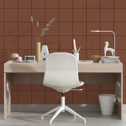 MaxGear Large Cork Board for Wall 36" x 24", Chocolate Brown Bulletin Board, 6 Pack Felt Wall Tiles with Pushpins, Cork Boards for Office Push Pin Board Tack Board Felt Board
