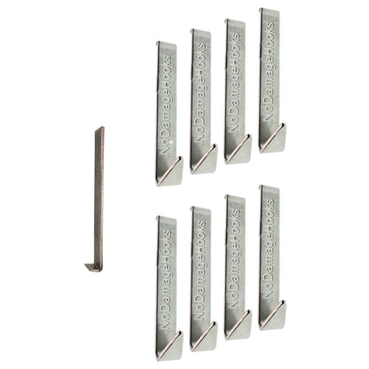 NoDamageHooks The Original for Fiber Cement Board siding ONLY! (8 Hooks and 1 Tool) - Invented, Patented and Made in the USA!