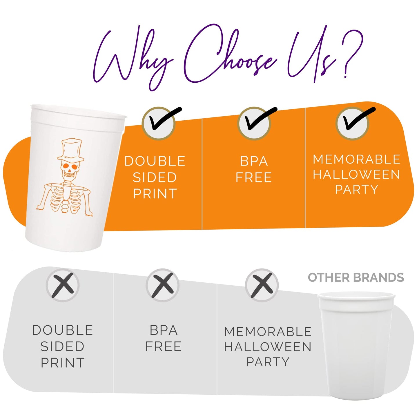 More Boos Please Halloween Cups For Adults, Set of 12 Party Cups, 16 Oz Each Reusable Plastic Cup, Halloween Party Favors For Adults, Perfect Spooky Cup for Drinkware and Decorations