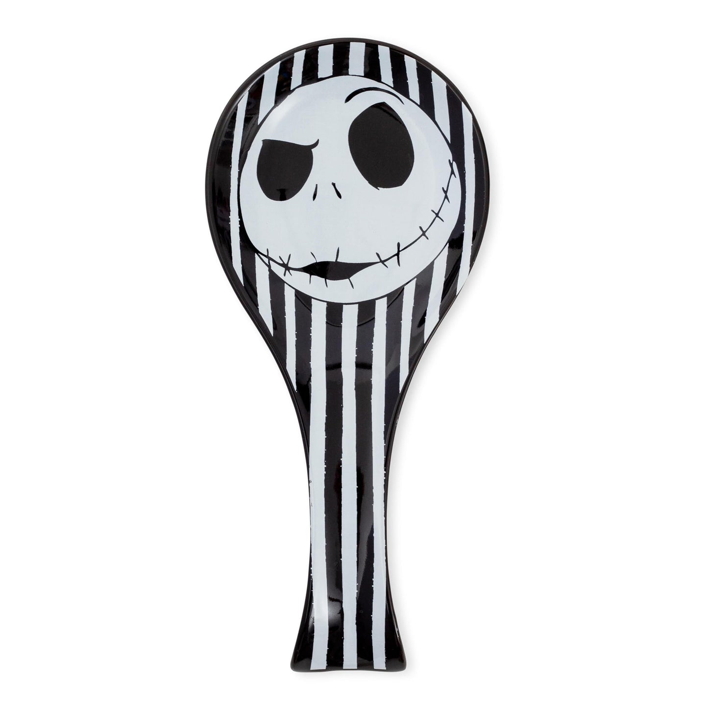 Silver Buffalo Disney The Nightmare Before Christmas Jack Skellington Ceramic Spoon Rest Holder | Kitchen Organizer For Utensils To Keep Countertop Clean