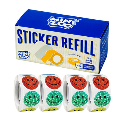 Minizoo 1500 Pcs 1.0Inch Smiley Face Stickers for Kids Reward,Behavior Chart,School Classroom Student Teacher Supplies Gift