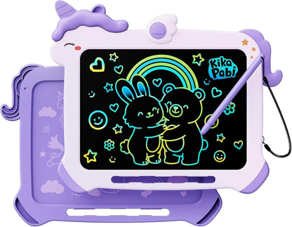 8.5 inch LCD Writing Tablet for Kids, Unicorn Toys Gifts for Girls Aged 3-5, Toddler Girl Kids Educational Travel Toy, Birthday Gift for 3 4 5 6 7 8 9 Year Old Girl (Purple)