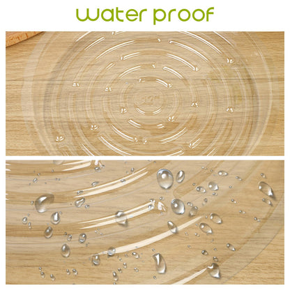Hyuetrsa Plastic Plant Saucers 100 Pack of 6 Inch Clear Plant Water Trays Durable Plastic Flower Pot Saucers Plant Drip Trays Suitable for Indoor and Outdoor Plants（Clear）