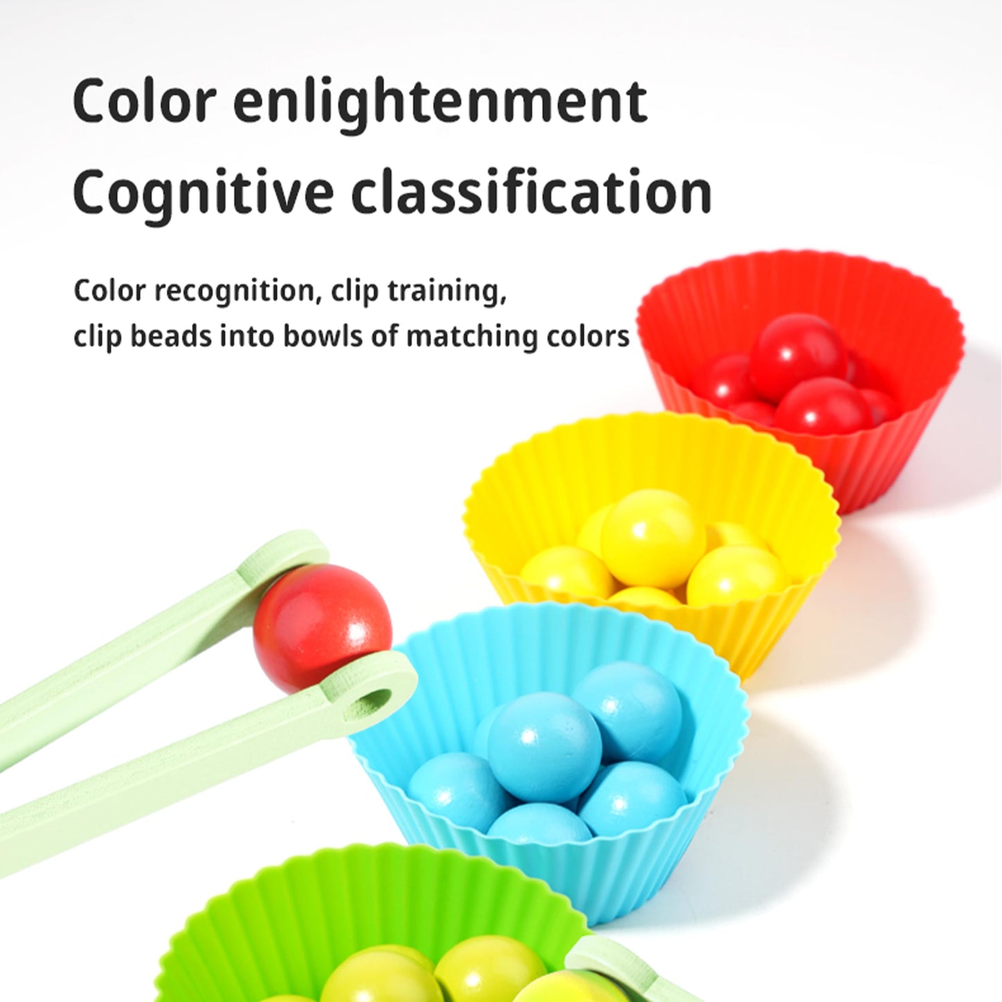 QimuMku 9.6" Wooden Gumball Machine Counting Montessori Toys for 3 4 5 Years Old Boys Girls, Toddler Preschool Learning Activities Toy for Kids Ages 4-8, Birthday Gifts Sensory Toys