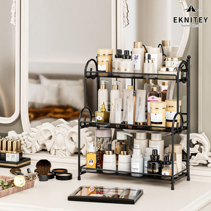 EKNITEY Bathroom Counter Organizer - 3 Tier Spice Rack(No Assembly)