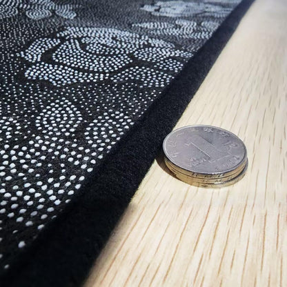 Castle Fairy Gothic Bat Area Rug 5x6'6''x0.39'' for Bedside,Halloween Skull Boho Sun Moon Home Mat for Playroom Office,Rustic Botanical Leaves Indoor Floor Area Rugs Washable Rug