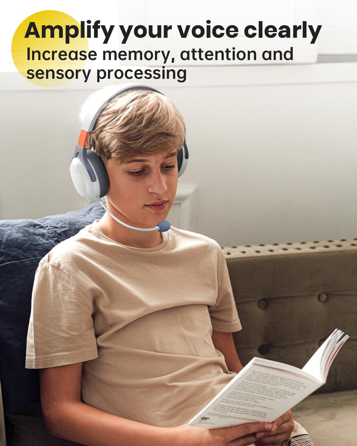 VOXii Auditory Feedback Wireless Headphones PRO, Brain Training Toolkit, New Function: Voice Feedback and Recording, Enhanced Speech, Language, Memory, Attention, Help with Autism ADHD Pro