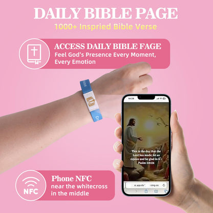 Bible Study Supplies with Daily Bible Verse Bracelets,Bible Journaling Kit for Women with Tabs Notebook and Pen Case Bible Bookmarks highlighters.Bible Tools for Students Beginner, Mom Day Gifts