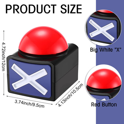 Fabbay 6 Pieces Answer Game Buzzer with Light and Sound Buzzer Alarm Buttons for Game Show Kids Adult Party Contest Prop Trivia Quiz Toys