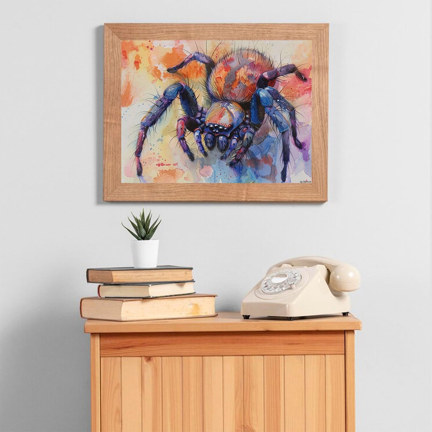 QLTBPVJK Spider 5D Diamond Art Painting Kit with Round Full Diamond Art for Beginners Cross Stitch Gem Wall Art Home Decor 12x16 Inch