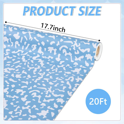 Composition Blue Bulletin Board Paper Roll Blue Dot Bulletin Board Background Paper Fade Resistant Classroom Decoration Poster for Art Craft DIY Projects Home Office Wall Party Supplies 17.7in x 20ft