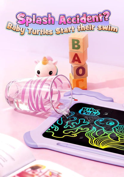 8.5 inch LCD Writing Tablet for Kids, Unicorn Toys Gifts for Girls Aged 3-5, Toddler Girl Kids Educational Travel Toy, Birthday Gift for 3 4 5 6 7 8 9 Year Old Girl (Purple)