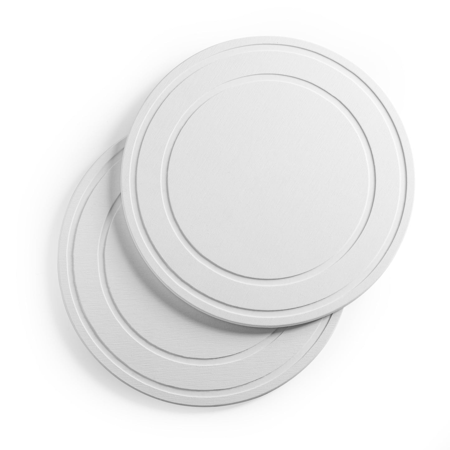 Relime Diatomaceous Earth Plant Saucer for Indoor, 2 Pack 8 inch, Instant Dry Pot Saucer, Plant Drip & Drainage Tray for Indoor, Off White