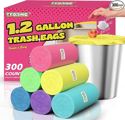 300 Count 1.2 Gallon Trash Bags