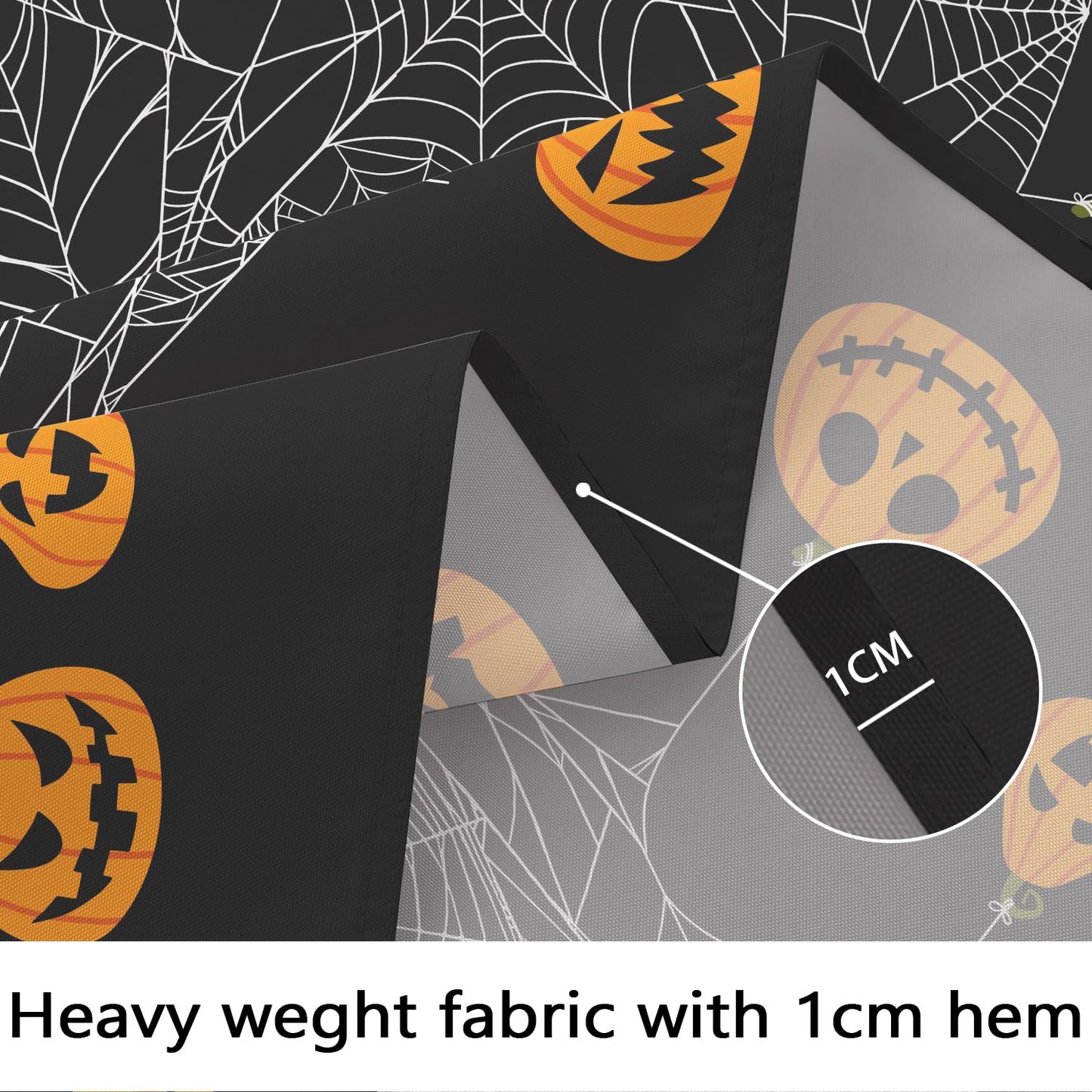 Bnejvif Halloween Tablecloth Rectangle Pumpkin Table Cloth for Dining Table, Waterproof Wrinkle Free,Halloween Decorations for Kitchen, Parties, 60 X 102 Inches