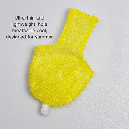 5 Pcs Summer Holey Style Bird Diaper Parrot Nappy Reusable Flight Suit with Waterproof Inner for Parakeet Cockatiel Macaw Budgie Lovebird Conure (Sulphur-Crested Cockatoo)