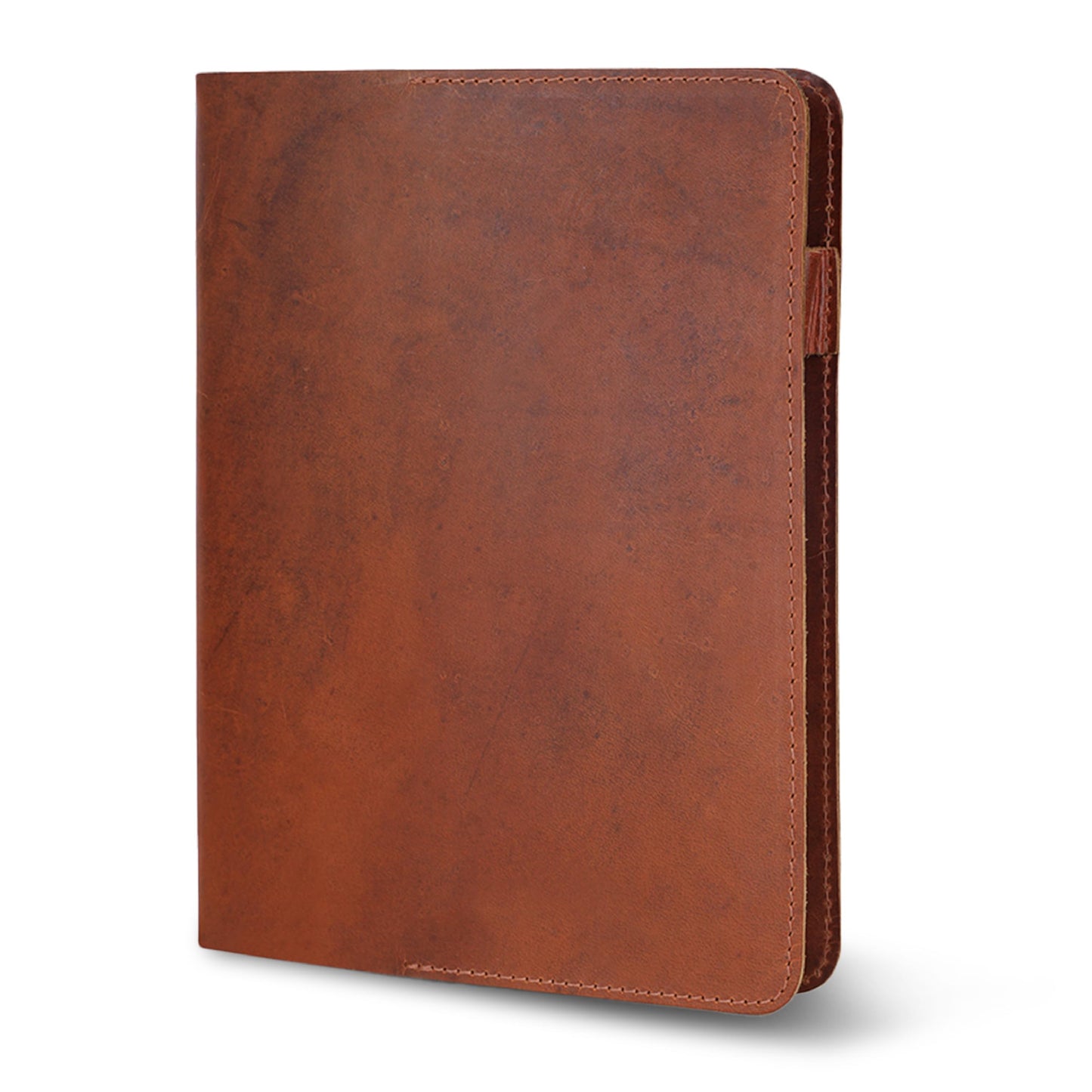 TheAntiq Tan B5 Journal Cover for Field Notes - 7.5x10 XL Leather Notebook Cover Planner Cover, Refillable Leather Journal Cover, Composition Notebook Cover & Diary Cover for Travel