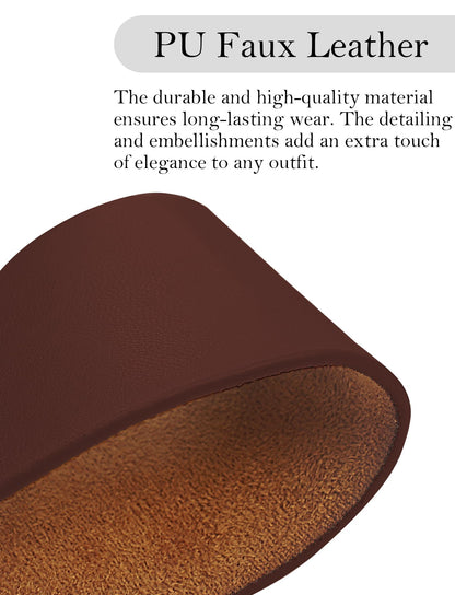 Happy Cherry Harness Belt for Women Punk Belt PU Leather Fashion Accessories for Dress Blouses