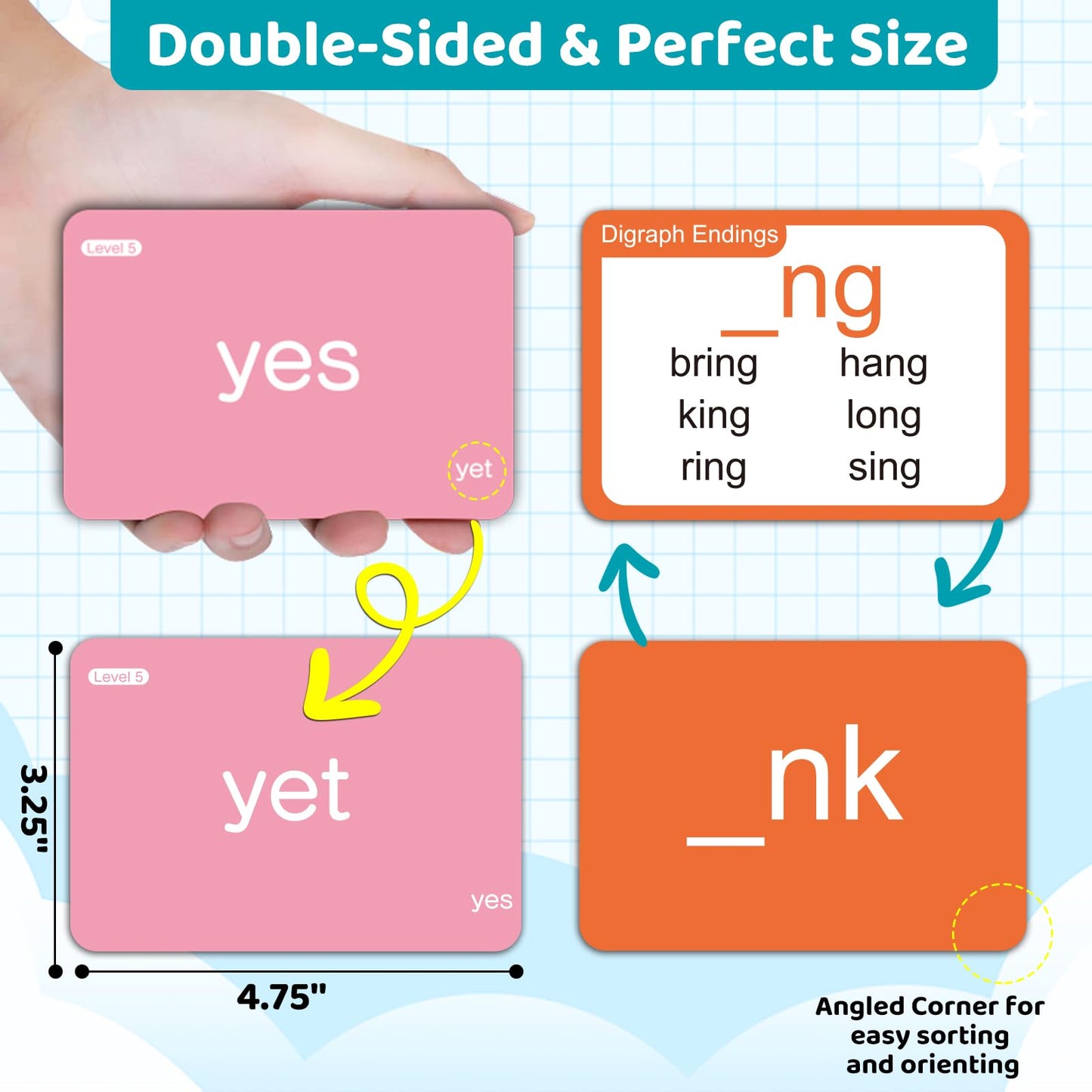 712 Sight Words/Phonics Flash Cards, Dolch & Fry High Frequency Site Words, Learn to Read CVC Blends, Short/Long Vowel Sounds, Flash Cards Games for PreK Kindergarten 1st 2nd 3rd Grade, Kids 4-10