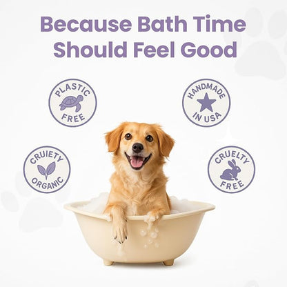 Project Sudz Gentle All Natural Dog Shampoo for Dry Coat for Sensitive Skin | Bar Shampoo for Dogs | Organic Dog Shampoo Sensitive Skin | Lavender (1)