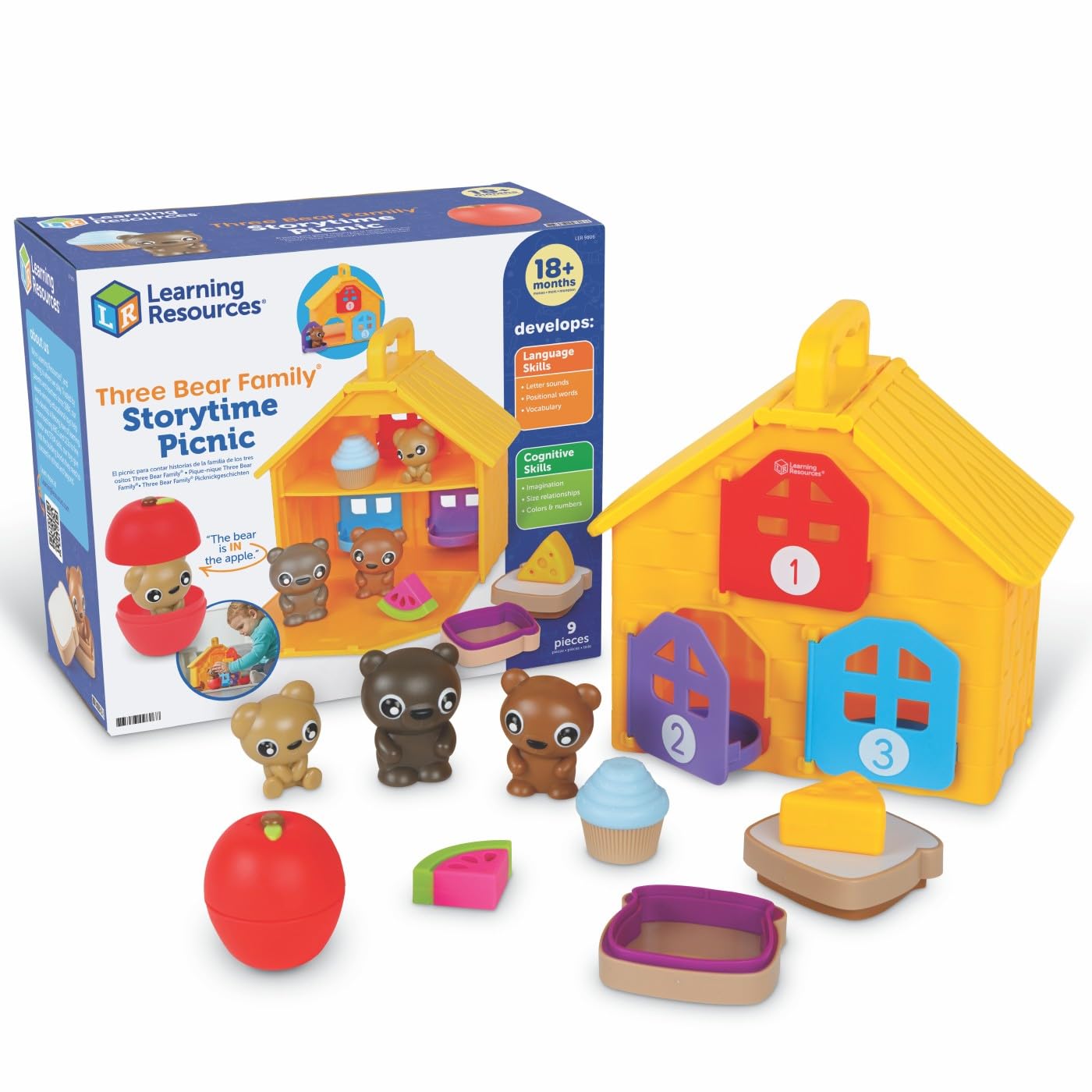 Learning Resources Three Bear Family Storytime Picnic, Shape Sorter, Fine Motor Skills, Montessori Activities, Toddler Outdoor Toys, Sensory Bin, Homeschool Supplies, Boys and Girls Gifts