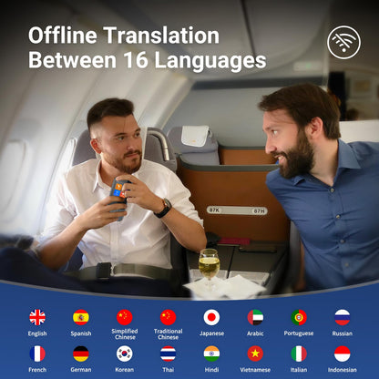 ANFIER Language Translator Device W09 Offline Support 144 Languages and Accents Real Time Translation 98% High Accuracy Fast Response in 1S Ideal for Travel, Learning and Business