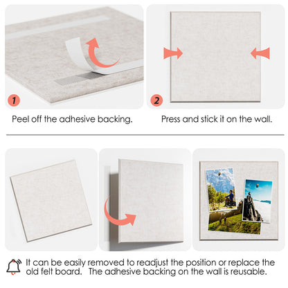 MaxGear Large Cork Board for Wall 36" x 24", Light Tan Bulletin Board, 6 Pack Felt Wall Tiles with Pushpins, Cork Boards for Office Pin Board Tack Board Cork Boards