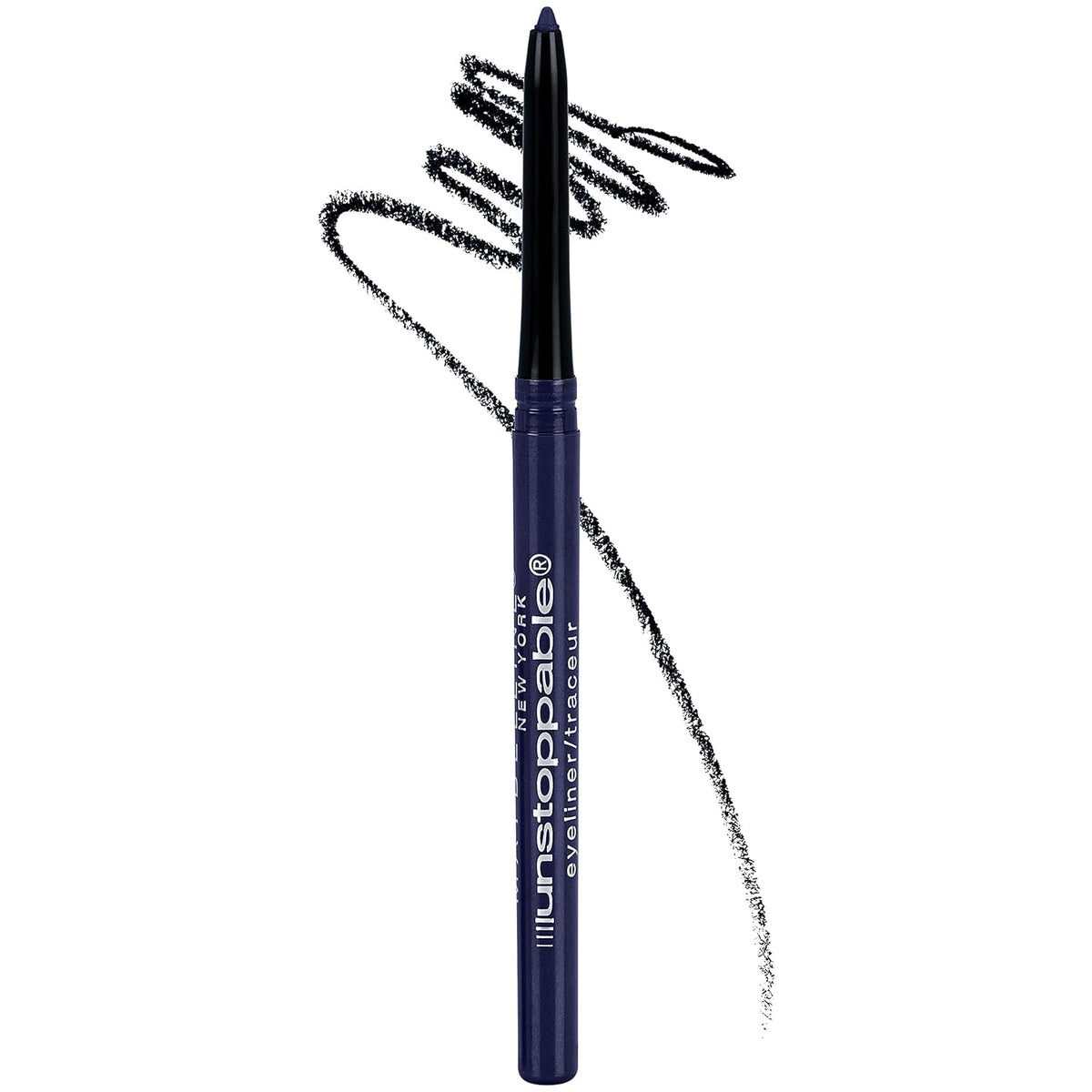 Maybelline Unstoppable Waterproof Mechanical Blue Eyeliner Pencil, Easy to Apply, Smooth Glide, Up to 24 Hour Wear, Sapphire