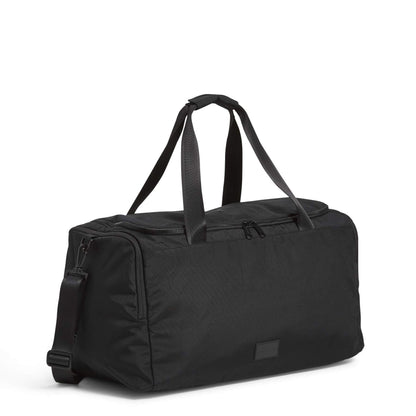 Vera Bradley Women's Recycled Lighten Up Reactive Travel Duffle Bag, Black, One Size