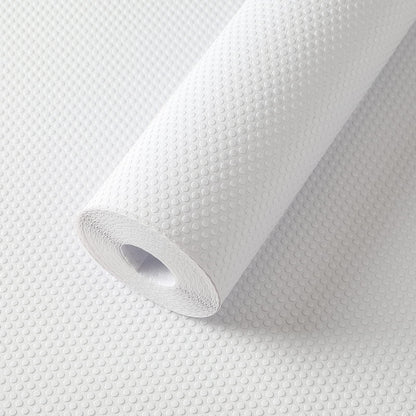 FLPMIX Shelf Liner for Kitchen Cabinets 14 inch Wide - Waterproof Cabinet Liner, Non-Adhesive, Easy to Cut Drawer Mat for Pantry Shelves, 14" X300 Inch White
