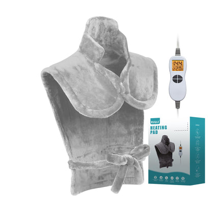 Ruqiji 17''x33'' XXXL King Size Heating Pad with 120 Minutes Auto Shut Off&6 Temperature Settings, Flannel Electric Heating Pad/Pain Relief for Back/Neck/Shoulders/Menstrual Pain/Leg Cramp (Dark Blue)