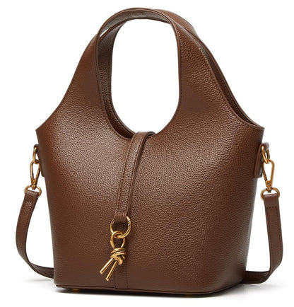 Women Bucket Bag PU Leather Hobo Bag Fashion Shoulder Crossbody Vintage Tote Small Handabg Purse