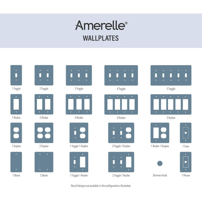 Amerelle 65TTTDB Filigree Wallplate, 3 Toggle, Cast Metal, Aged Bronze, 1-Pack
