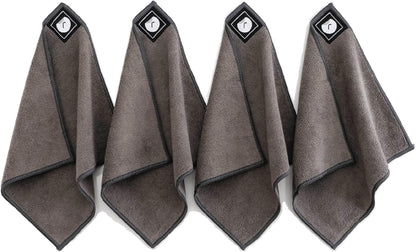 Remooble 4 Pack Magnetic Microfiber Cleaning Cloth Dry Erasers for Whiteboards - Towel Hangs on Metal Edged White Boards, Glassboards, and Blackboards Washable - 10'' X 10''