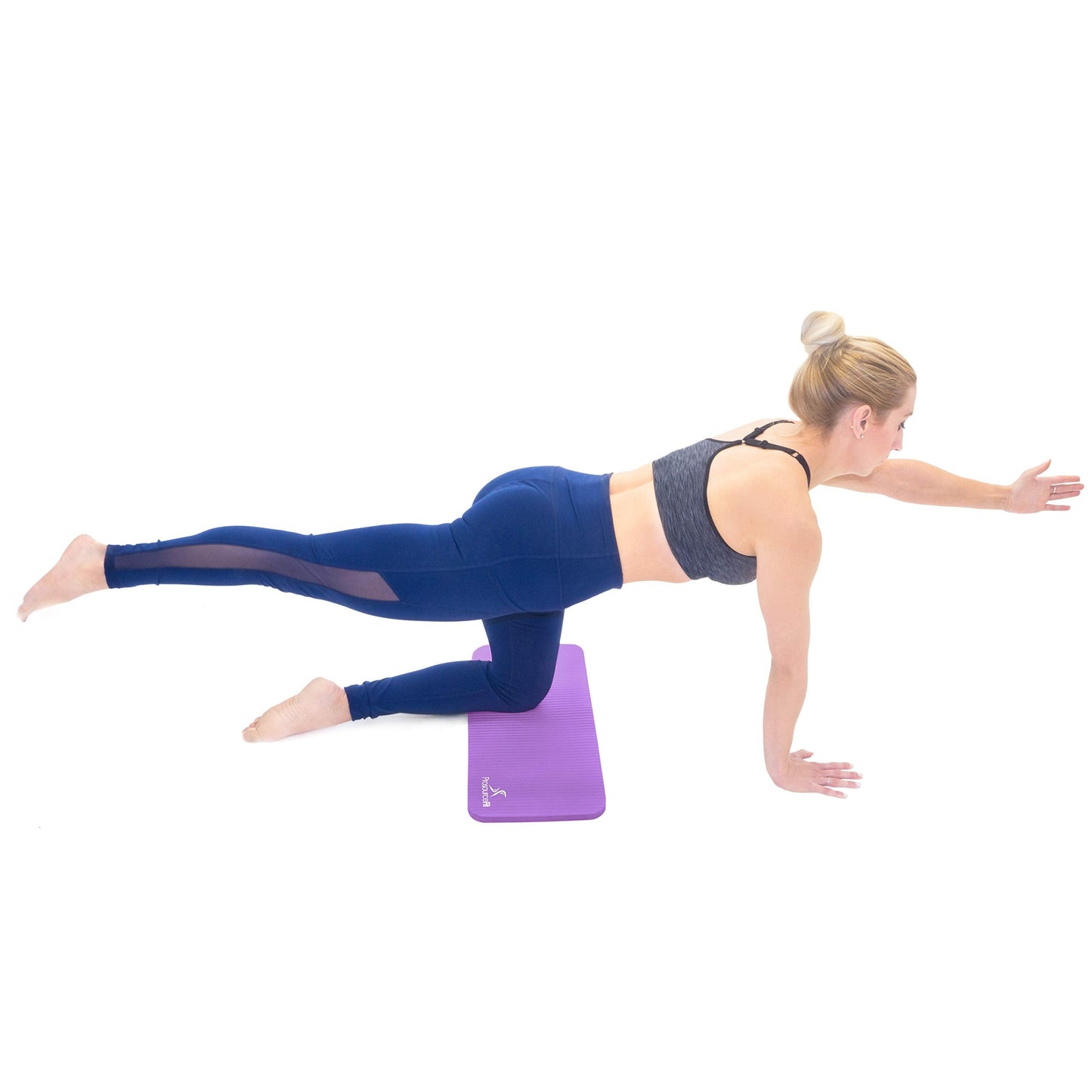 ProsourceFit Extra Thick Yoga Knee Pad and Elbow Cushion 15mm (5/8”) Fits Standard Mats for Pain Free Joints in Yoga, Pilates, Floor Workouts