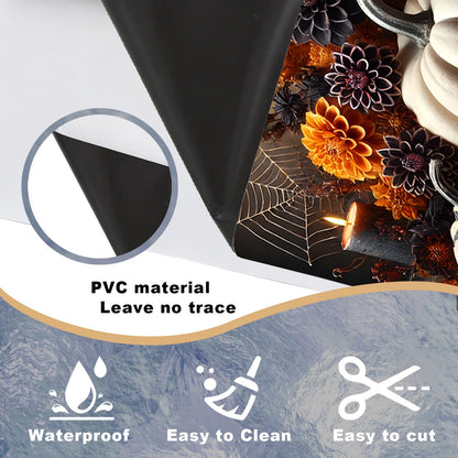 Dishwasher Magnet Cover Pumpkin, Halloween Magnetic Decorative Dishwasher Front Panel Cover, Refrigerator Magnet Cover Decal Sticker for Kitchen Home Decor 23x26 Inch