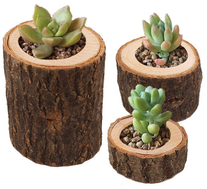 Tesytto Wooden Tea Light Candle Holders Set of 6, Personalized Natural Wooden Votive Tealight Holder for Rustic Centerpieces for Table, Great for Home, Wedding Various Festivals Decoration