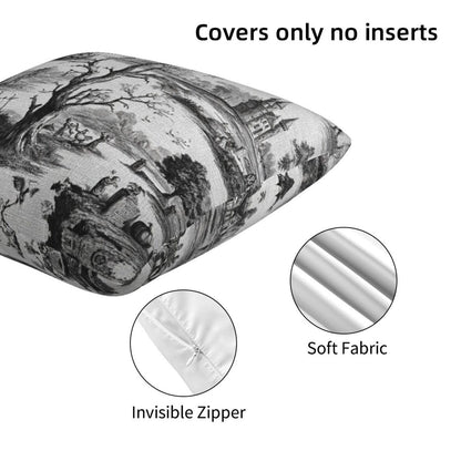 Ecixzyo Halloween Throw Pillow Covers 18x18 Set of 2 Square Pillow Case for Home Decor Couch Room
