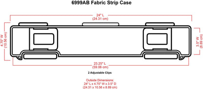 ArtBin 6999AB Fabric Strip Case - Crafts, Quiliting & Sewing Organizer, [1] Plastic Storage Case, Translucent