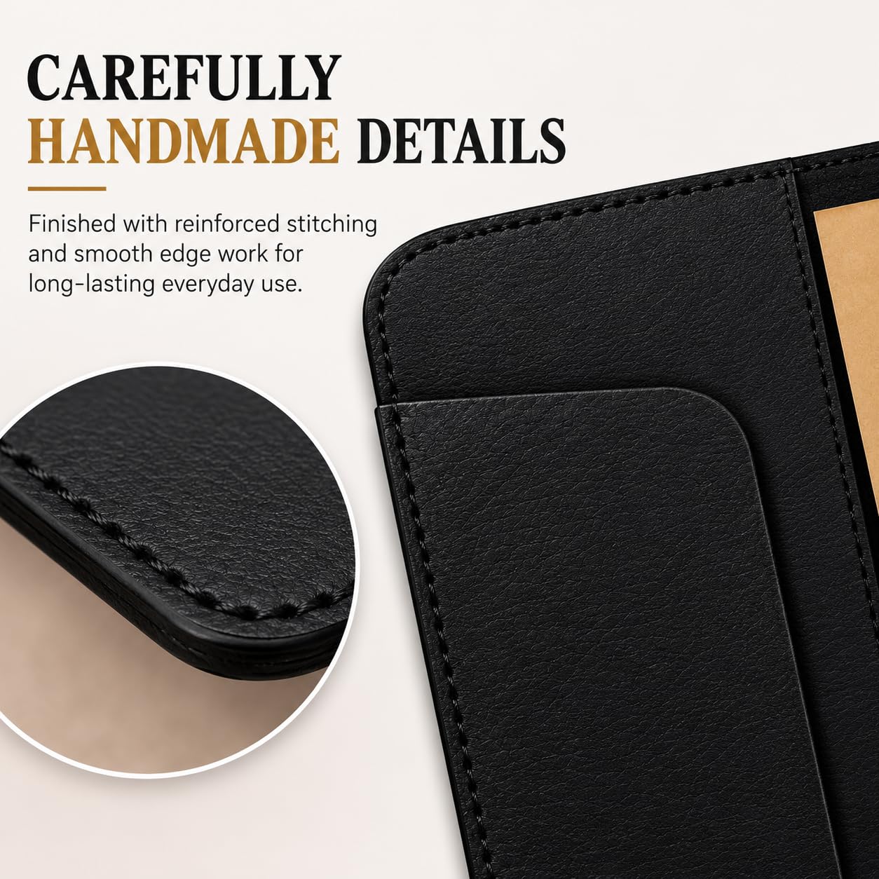 TheAntiq Leather A5 Journal Cover Top Bound – Handmade Vintage Leather Notebook Cover with Pen Holder & Card Slots – Refillable Travel Diary Organizer for Men & Women 5.7 x 8.25 (Black)
