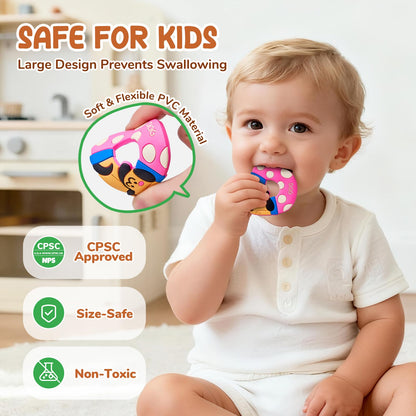 JoyCat Magnetic Letters and Numbers Fridge Magnets, Soft PVC Learning Refrigerator Toy Set for Kids & Toddlers, 26 Animal Alphabet Letters and 0-9 Numbers, Birthday Gifts for Baby Boys and Girls