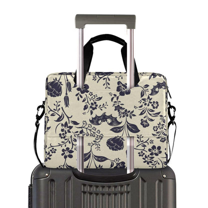 Goth Bat Flower Laptop Case 15.6 inch Computer Bag Waterproof Laptop Briefcase Laptop Bag for Women & Men