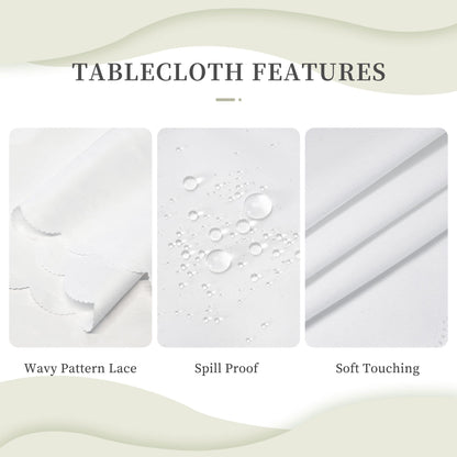 BEIANSHUO Haunted The Mansion Square Tablecloth (54x72in) - Water Resistant, Spill-Proof & Washable Polyester Table Cover - Versatile Decorative Fabric Ideal for Dining, Parties, Buffets & Camping