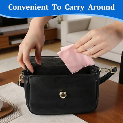 21 Pack Glasses Cleaning Cloths, Premium Ultra-Soft Lens Wipes Cloth