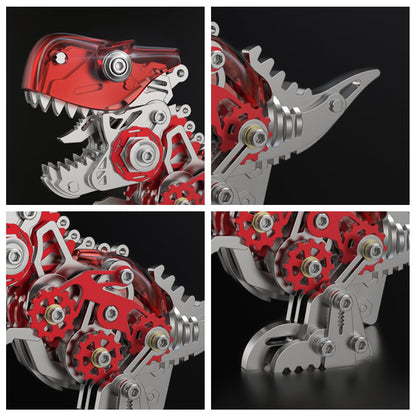 3D Metal Puzzles for Adults,3D Metal Model Kits Mechanical Dinosaur Model Tyrannosaurus Rex,Steel 3D Puzzles Stainless Steel Ornaments for Adults Home Decor Art Craft Gifts Toys.